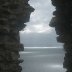 View from inside Criccieth Castle