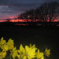 Sunset over the Menai Strait