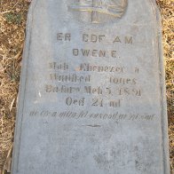 Slate tombstone inscribed in Welsh