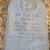 Slate tombstone inscribed in Welsh