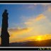 Sunset on Our Lady of Penrhys