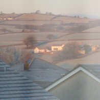 Misty morning view, Carmarthen