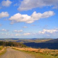 LOOKING FROM CWMSAERBREN  DOWN TOWARDS  PEN RHYS000001