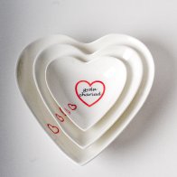 Gyda Chariad heart bowls