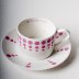 Gyda Chariad Pink Dots Cup & Saucer