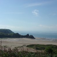 Three Cliffs Beach