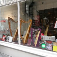 Cardiff Victorian shopping arcades  harp shop 344