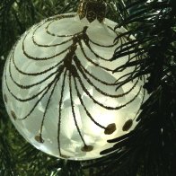 Glass Bauble on Christmas Tree