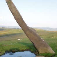 Ancient standing stone on Gelligaer common