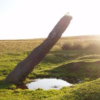 Ancient standing stone on Gelligaer common