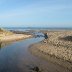 Lligwy beach river headed out to sea