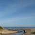 Lligwy beach river headed out to sea