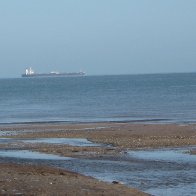 Tanker on Lligwy beach