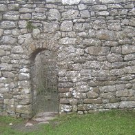 Gates to the medieval church of the Roman Settlement