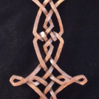 Walnut knotwork crosses