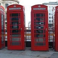 English telephone booths..................