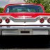 My Wife's First Car -Red 63 Chevy - 2 Door - Hard Top - Rear View.