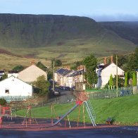 Childrens assault course in Cwmparc