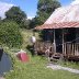 Museum garden as it is today with original Anderson Shelter and 1940s Cottage