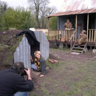 Retro photoshoot at the Tin Shed