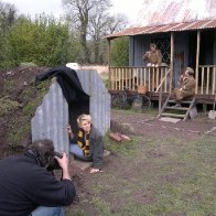 Retro photoshoot at the Tin Shed