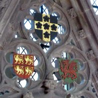 Welsh crests at St. David's Cathedral