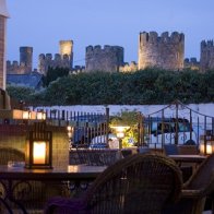 Conway Castle from the Castle Hotel