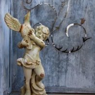 Cherub in Courtyard Castle Hotel Conway