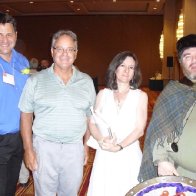 NAFOW Pittsburgh Sept 2009 - members of St. Davids Society  - Ian, Hayden, Jeannine and Rob prior to Gymanfa