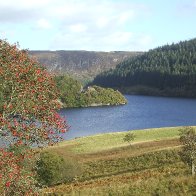 Pen y Garreg reservoir.