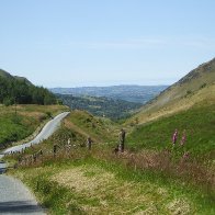 Looking down towards Tregaron