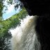 Looking out from 'Robbers cave'.