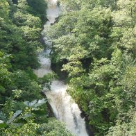 Waterfalls in spate