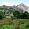 DISTANT VIEW OF CNICHT FROM CROESOR.