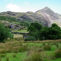 DISTANT VIEW OF CNICHT FROM CROESOR.