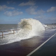 High Tide at Colwyn Bay