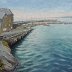 Painting of New Quay in West Wales