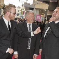 Host Huw Stephens, and Citation Readers Derek Brockway and Scott Quinnell