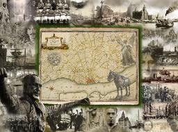 A pictorial map of the city of Liverpool