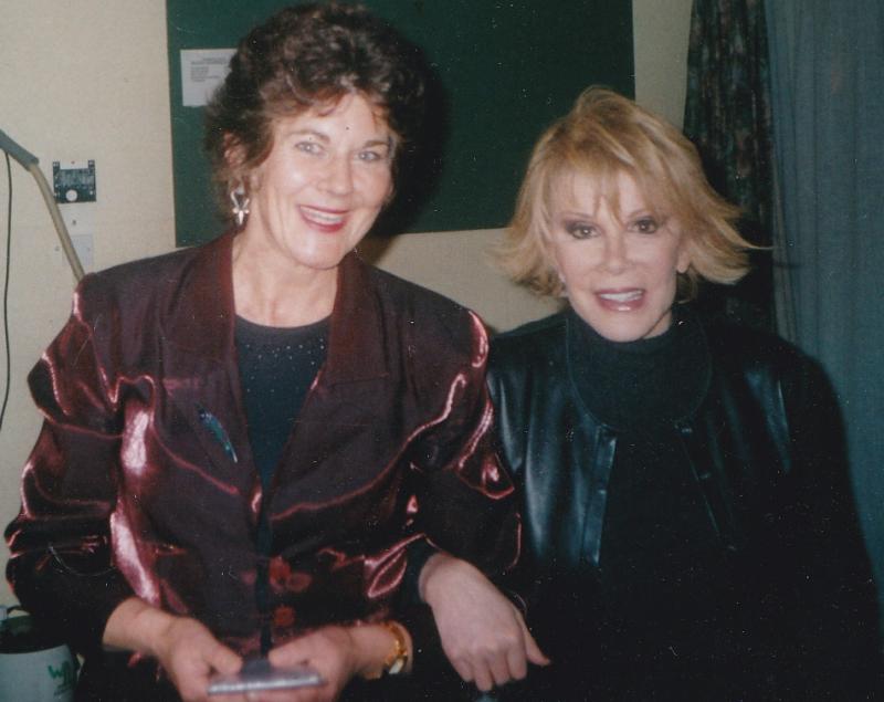 Gwenno Dafydd and Joan Rivers