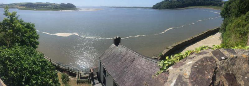  the view from above Dylan Thomas Boathouse.JPG