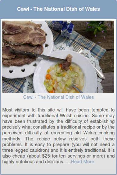 Cawl - The National Dish of Wales