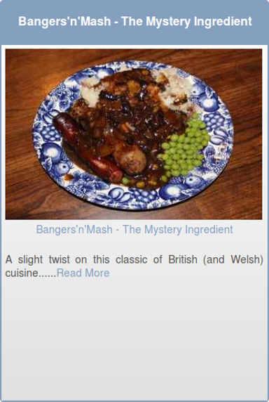 Bangers'n'Mash - The Mystery Ingredient