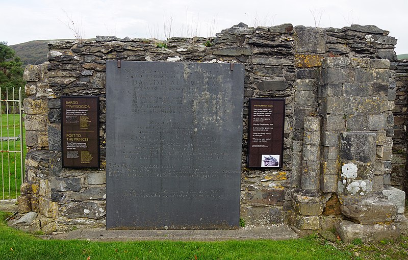 800pxStrata_Florida_Abbey_20171018_memorial_for_Dafydd_ap_Gwilym_in_north_transept.jpg