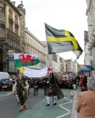 St David's Day parade Cardiff