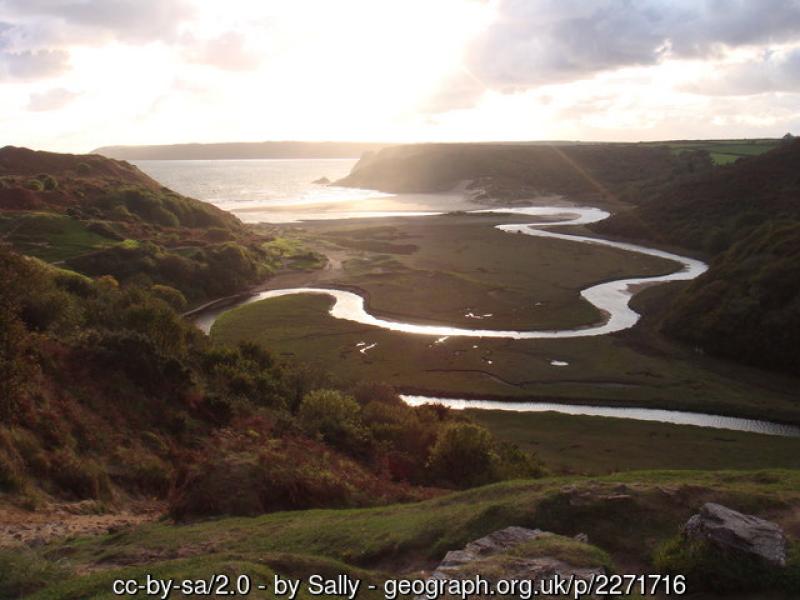 View from Pennard castle