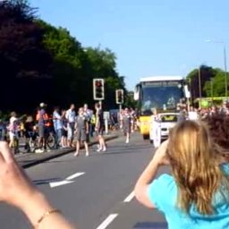 Olympic Torch Relay, Newport Road, Rumney, Cardiff